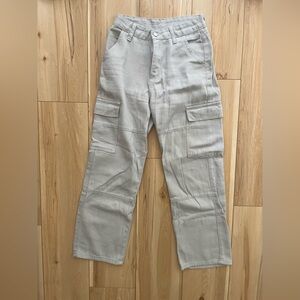 High rise cargo pants